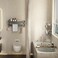 VOLPONE Corner Shower Caddy Suction Cup Shower Shelf Corner No Drilling Bathroom Shower Organizer Storage Rack Adhesive Without Towel Bar 2Pack Gray