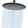 Midanya Round Rainfall Shower Head High Pressure Stainless Steel Waterfall Large Rain Shower Head Ultra Thin DesignMatte Black 10 Inch