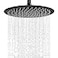 Midanya Round Rainfall Shower Head High Pressure Stainless Steel Waterfall Large Rain Shower Head Ultra Thin DesignMatte Black 12 Inch