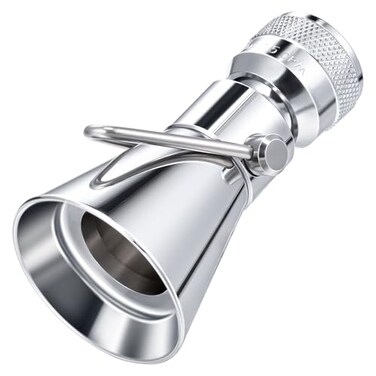 Enhon 2 Setting Pivoting Single Spray Shower Head with Shut Off Valve Replacement for 52650PK Compatible with Delta Shower 25 GPM Brass Water Saving Shower Head 1 58 Diameter Spray Face1 Pack