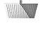 BESy 12 Inch Rain Shower Head 12 Square Rainfall High Pressure Stainless Steel Bath Shower Head 116 Ultra Thin Waterfall Full Body Coverage with Silicone Nozzle Polished Chrome