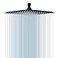BESy 10 Inch Rain Shower Head 10 Square Rainfall High Pressure Stainless Steel Bath Showerhead 116 Ultra Thin Waterfall Full Body Coverage with Silicone Nozzle Matte Black Finish