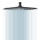 BESy 10 Inch Rain Shower Head 10 Square Rainfall High Pressure Stainless Steel Bath Showerhead 116 Ultra Thin Waterfall Full Body Coverage with Silicone Nozzle Matte Black Finish