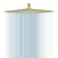BESy 12 Inch Rain Shower Head 12 Square Rainfall High Pressure Stainless Steel Bath Showerhead 116 Ultra Thin Waterfall Full Body Coverage with Silicone Nozzle Brushed Gold