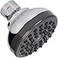 Aqua Elegante Pressure Boosting Shower Head 3 Inch Wall Mount Water Saving Showerhead Best For Low Flow Showers With AntiClog Nozzles Adjustable Brass Fitting 25 GPM Polished Chrome