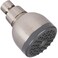 Aqua Elegante High Pressure Shower Head Best 3 Inch Wall Mount Bathroom Showerhead For Boosting Low Flow With AntiClog Nozzles Adjustable Brass Ball Joint 18 GPM Brushed Nickel