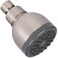 Aqua Elegante High Pressure Shower Head Best 3 Inch Wall Mount Bathroom Showerhead For Boosting Low Flow With AntiClog Nozzles Adjustable Brass Ball Joint 18 GPM Brushed Nickel