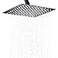 Hiendure Shower Head12 Inch Rainfall Shower Head in Matte BlackHigh Presssure Adjustable UltraThin Stainless Steel Top Sprayer