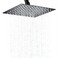 Hiendure Shower Head12 Inch Rainfall Shower Head in Matte BlackHigh Presssure Adjustable UltraThin Stainless Steel Top Sprayer