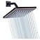 GGStudy Shower Head 8 inch Square Rain Stainless Steel High Pressure Oil Rubbed Bronze Shower Heads Rainfall Bath Shower Selfcleaning Silicone Nozzle