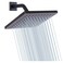 GGStudy Shower Head 8 inch Square Rain Stainless Steel High Pressure Oil Rubbed Bronze Shower Heads Rainfall Bath Shower Selfcleaning Silicone Nozzle