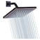 GGStudy Shower Head 8 inch Square Rain Stainless Steel High Pressure Oil Rubbed Bronze Shower Heads Rainfall Bath Shower Selfcleaning Silicone Nozzle