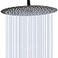 GGStudy 12 Inches Round Rain Shower head Large Stainless Steel High Pressure Shower HeadUltra Thin Rainfall Bath Shower 12 Connection Oil Rubbed Bronze Black Shower Head