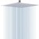 GGStudy 12 Inches Square Rain Shower Head Large Stainless Steel High Pressure Shower Head Ultra Thin Rainfall Bath Shower with Silicone Nozzle Easy to Clean and Install Chrome Shower Head