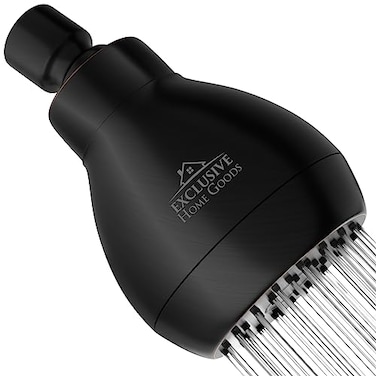 Heatsistence High Pressure Shower Head Powerful Deluxe Bathroom Showerhead with Strong Spray Stream and Small Silicone Nozzles Universal Fit Works with High and Low Water Flow Showers
