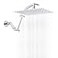 Hibbent All Metal cUPC Rain Shower Head 12 High Pressure Rainfall Showerhead with 16 Shower Head Extension Arm Solid Brass Adjustable Shower Arm Extender fixed Showerheads Chrome