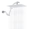 Hibbent All Metal cUPC Rain Shower Head 12 High Pressure Rainfall Showerhead with 16 Shower Head Extension Arm Solid Brass Adjustable Shower Arm Extender fixed Showerheads Chrome