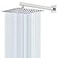 HarJue Shower Head with Extension Arm High Pressure Square with ShowerArm Stainless Steel Rainfall Waterfall Full Body Coverage 10 Shower with 16 Arm Chrome