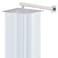 HarJue Shower Head with Extension Arm High Pressure Square with ShowerArm Stainless Steel Rainfall Waterfall Full Body Coverage 10 Shower with 16 Arm Chrome
