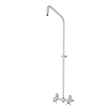 Speakman SC1240LH Commander Exposed IndoorOutdoor Shower System with Extended Arm Polished Chrome