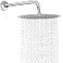 NearMoon Round Rain Shower Head With Shower Arm Large Stainless Steel Rainfall ShowerWaterfall Full Body Coverage 12 Inch Chrome Finish