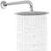 NearMoon Round Rain Shower Head With Shower Arm Large Stainless Steel Rainfall ShowerWaterfall Full Body Coverage 12 Inch Chrome Finish