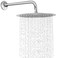 NearMoon Round Rain Shower Head With Shower Arm Large Stainless Steel Rainfall ShowerWaterfall Full Body Coverage 12 Inch Brushed Nickel