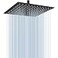Midanya Rain Shower Head Stainless Steel Large Rainfall Shower Head High Pressure Bathroom Waterfall Square Showerhead Ceiling or Wall Mount Matte Black 10 Inch