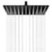 Midanya Rain Shower Head Stainless Steel Large Rainfall Shower Head High Pressure Bathroom Waterfall Square Showerhead Ceiling or Wall Mount OilRubbed Bronze 10 Inch