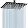 Midanya Rain Shower Head Stainless Steel Large Rainfall Shower Head High Pressure Bathroom Waterfall Square Showerhead Ceiling or Wall Mount Matte Black 12 Inch