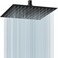 Midanya Rain Shower Head Stainless Steel Large Rainfall Shower Head High Pressure Bathroom Waterfall Square Showerhead Ceiling or Wall Mount Matte Black 12 Inch