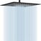 Midanya Rain Shower Head Stainless Steel Large Rainfall Shower Head High Pressure Bathroom Waterfall Square Showerhead Ceiling or Wall Mount Matte Black 16 Inch