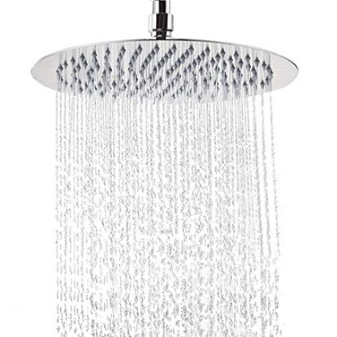 NearMoon Rain Shower Head UltraThin DesignPressure Boosting Awesome Some Experience High Flow Stainless Steel Rainfall Head 12 Inch Chrome Finish