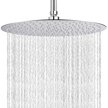 NearMoon Rain Shower Head UltraThin DesignPressure Boosting Awesome Some Experience High Flow Stainless Steel Rainfall Head 16 Inch Chrome Finish
