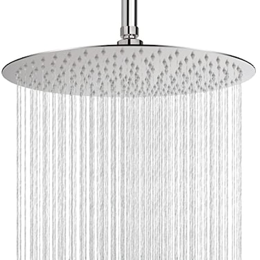 NearMoon Rain Shower Head UltraThin DesignPressure Boosting Awesome Some Experience High Flow Stainless Steel Rainfall Head 16 Inch Brushed Nickel