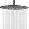 NearMoon Rain Shower Head UltraThin DesignPressure Boosting Awesome Some Experience High Flow Stainless Steel Rainfall Head 16 Inch Matte Black
