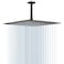 NearMoon Rain Shower Head High Flow Stainless Steel Square Rainfall Shower Waterfall Bath Shower Body Covering Ceiling or Wall Mount 16 Inch Matte Black