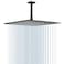 NearMoon Rain Shower Head High Flow Stainless Steel Square Rainfall Shower Waterfall Bath Shower Body Covering Ceiling or Wall Mount 16 Inch Matte Black