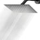 NearMoon Rain Shower Head High Flow Stainless Steel Rainfall Shower High Pressure Design Awesome Shower Experience Even At Low Water Flow 12 Inch Rectangle Matte Black
