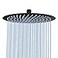 NearMoon Rain Shower Head UltraThin DesignPressure Boosting Awesome Some Experience High Flow Stainless Steel Rainfall Head 12 Inch Matte Black