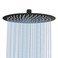 NearMoon Rain Shower Head UltraThin DesignPressure Boosting Awesome Some Experience High Flow Stainless Steel Rainfall Head 12 Inch Matte Black