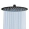 NearMoon Rain Shower Head UltraThin DesignPressure Boosting Awesome Some Experience High Flow Stainless Steel Rainfall Head 12 Inch Matte Black