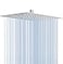NearMoon Rain Shower Head High Flow Stainless Steel Square Rainfall Shower Waterfall Bath Shower Body Covering Ceiling or Wall Mount 12 Inch Chrome Finish
