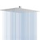 NearMoon Rain Shower Head High Flow Stainless Steel Square Rainfall Shower Waterfall Bath Shower Body Covering Ceiling or Wall Mount 12 Inch Chrome Finish