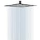 NearMoon Rain Shower Head High Flow Stainless Steel Square Rainfall Shower Waterfall Bath Shower Body Covering Ceiling or Wall Mount 12 Inch Matte Black