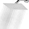 NearMoon Rain Shower Head High Flow Stainless Steel Rainfall Shower High Pressure Design Awesome Shower Experience Even At Low Water Flow 12 Inch Rectangle Chrome Finish