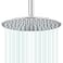 AULEEND All Metal Rain Shower Head Heavy Duty Stainless Steel Easy Install High Water Flow UltraThin Modern Design for Bathroom Chrome 12