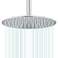 AULEEND All Metal Rain Shower Head Heavy Duty Stainless Steel Easy Install High Water Flow UltraThin Modern Design for Bathroom Chrome 12