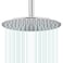 AULEEND All Metal Rain Shower Head Heavy Duty Stainless Steel Easy Install High Water Flow UltraThin Modern Design for Bathroom Chrome 12