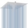 Voolan Oversize Rain Shower Head High Flow Square Rainfall Showerhead Waterfall Full Body Coverage Universal Ceiling or Wall Mount 16 Inch Brushed Nickel